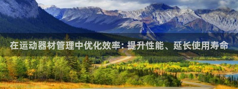 极悦平台官方网站登录不了：在运动器材管理中优化效率: