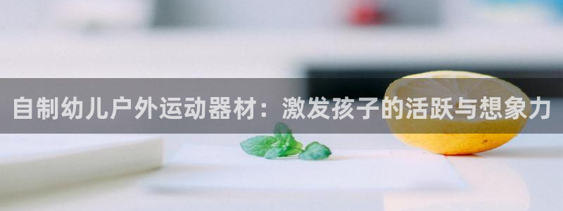 极悦平台app安全吗：自制幼儿户外运动器材：激发孩子