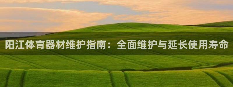 极悦平台注册流程详解图：阳江体育器材维护指南：全面维