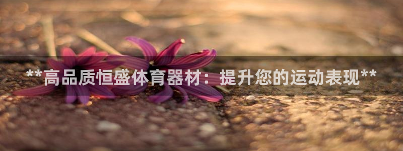 极悦娱乐官方网站首页：**高品质恒盛体育器材：提升您