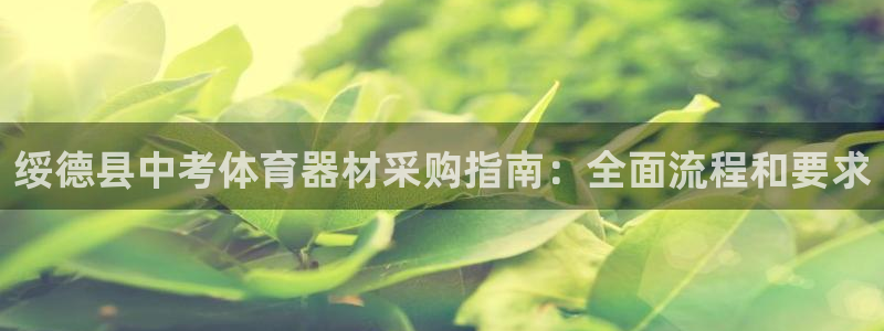 极悦娱乐下载官网：绥德县中考体育器材采购指南：全面流