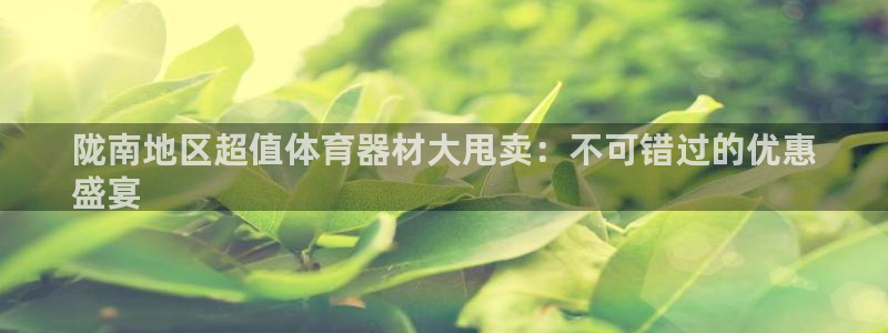 极悦娱乐创始人背景故事：陇南地区超值体育器材大甩卖：