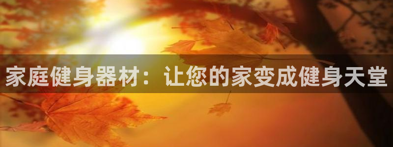 加盟极悦教育怎么样：家庭健身器材：让您的家变成健身天