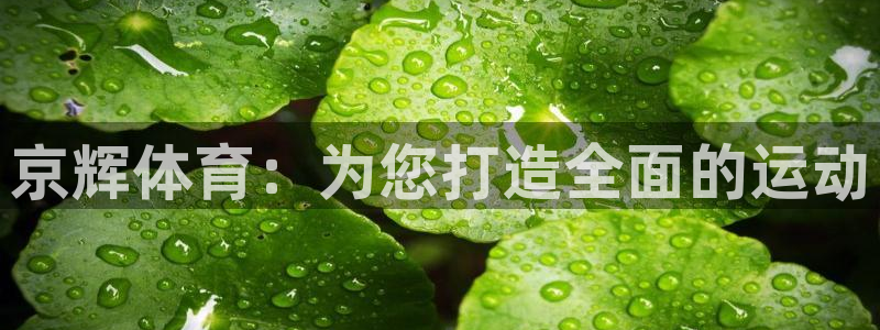 极悦娱乐是资金盘吗：京辉体育：为您打造全面的运动